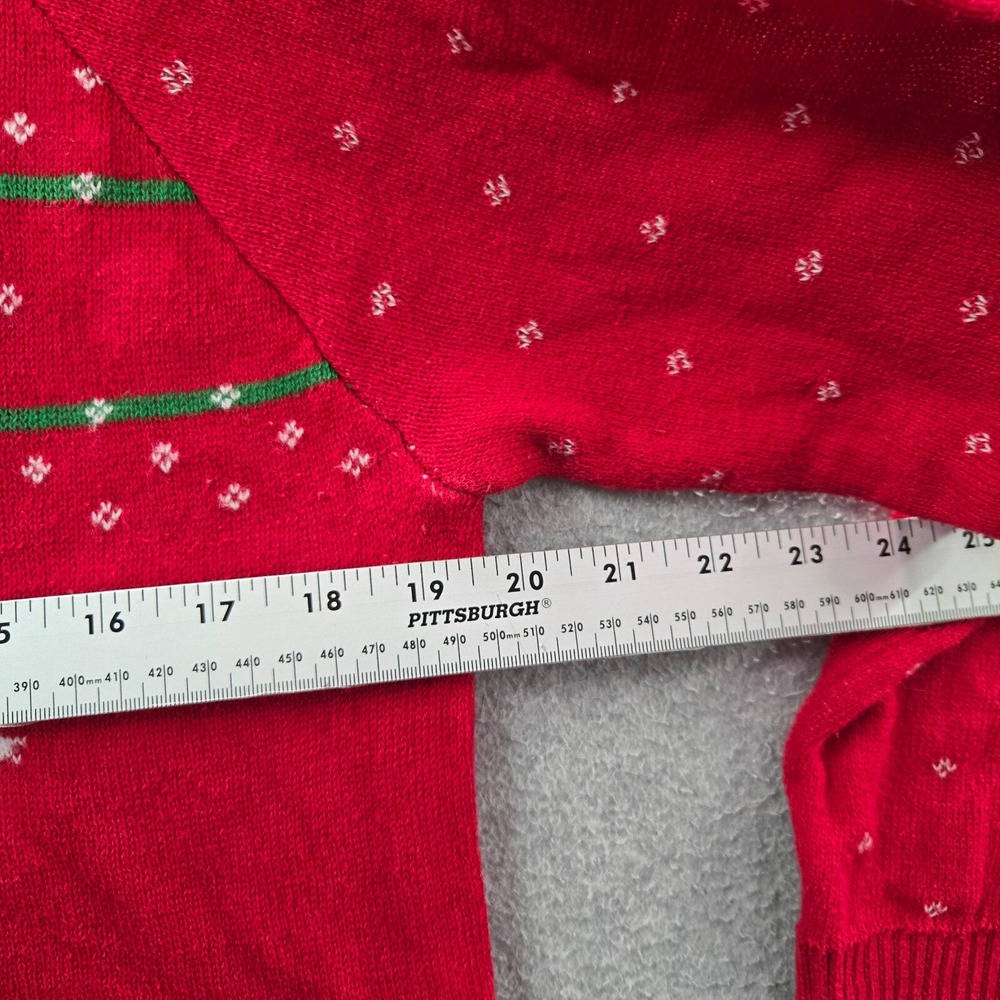 Disney Women Sweater Large Red‎ Mickey Mouse Christmas Holiday Long Sleeve - Picture 4 of 8